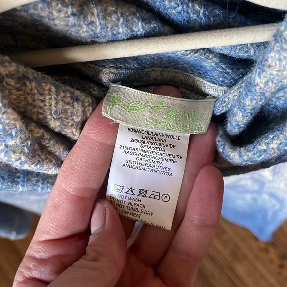 Anthropologie Skywashed Poncho - Picture 3 of 6